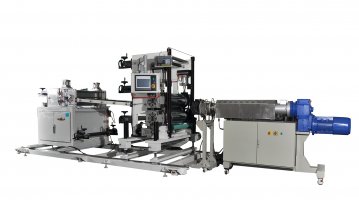 Rubber extrusion calendering & laminating line