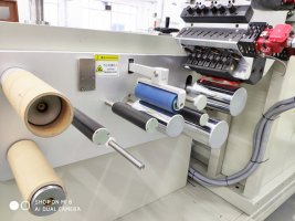 Lab small multi layer cast film line-rollers