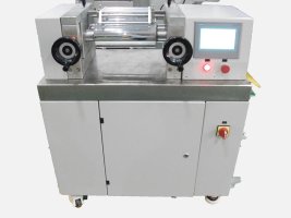 PVC mixed compact two roll mill for lab