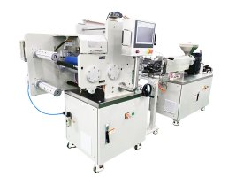 Small lab polymer single-screw extrusion calender