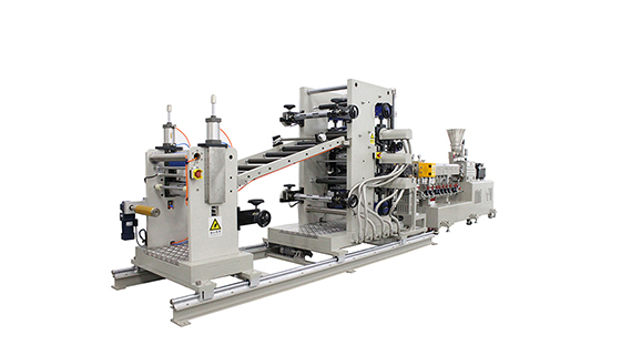 Lab 3 layer ABA co-extrusion test line 